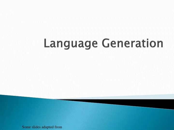 language generation