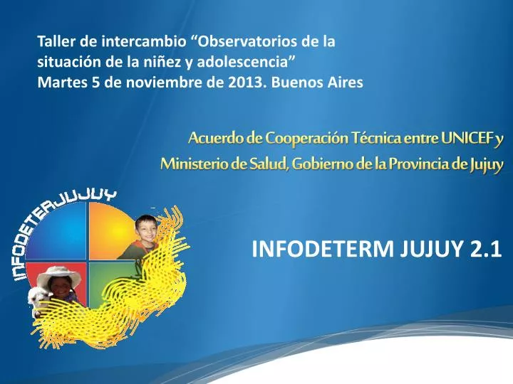 acuerdo de cooperaci n t cnica entre unicef y ministerio de salud gobierno de la provincia de jujuy