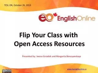 Flip Your Class with Open Access Resources