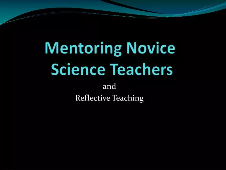 mentoring novice science teachers