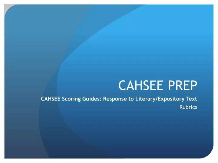 cahsee prep