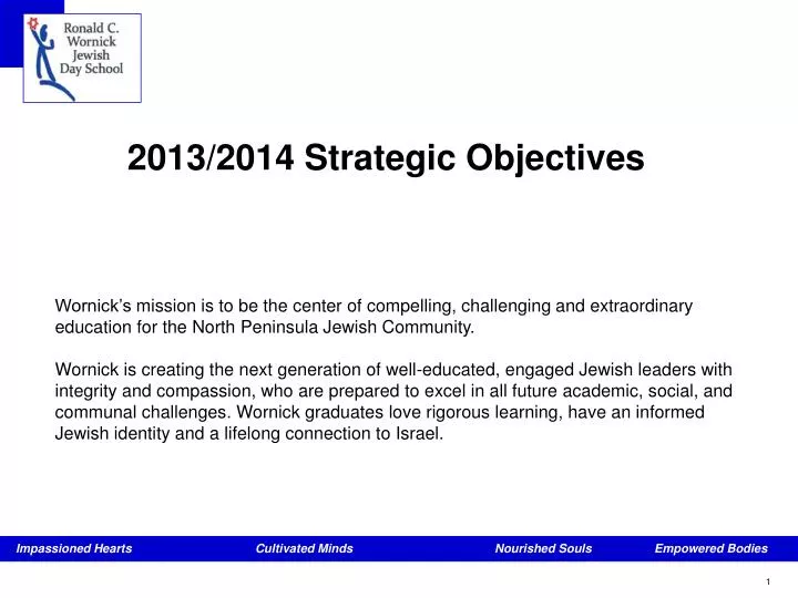 2013 2014 strategic objectives