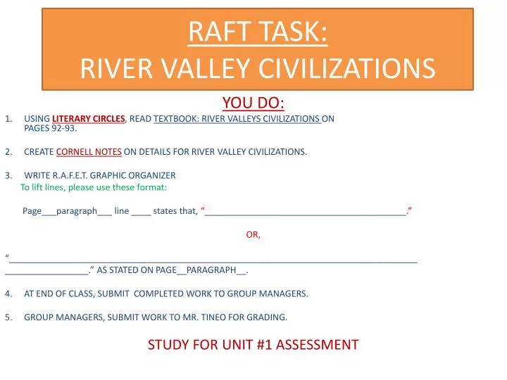 raft task river valley civilizations
