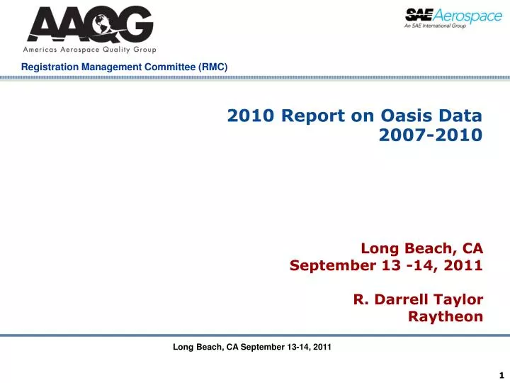 2010 report on oasis data 2007 2010