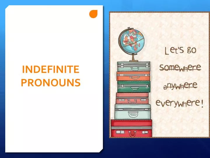 indefinite pronouns