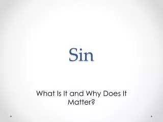 Sin