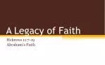 A Legacy of Faith
