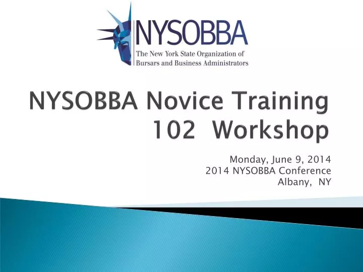 nysobba novice training 102 workshop