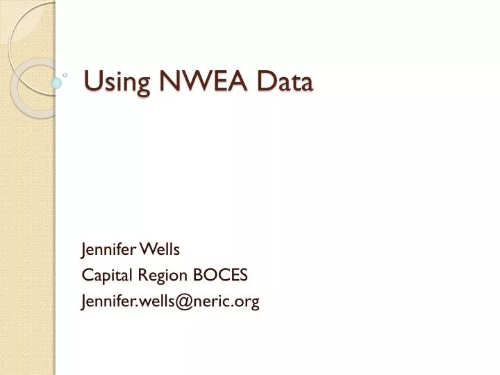 using nwea data