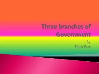 Three branches of Government