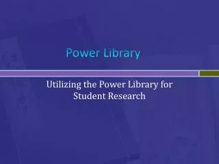 Power Library