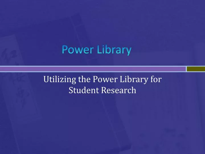 power library