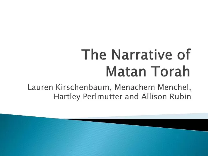 the narrative of matan torah