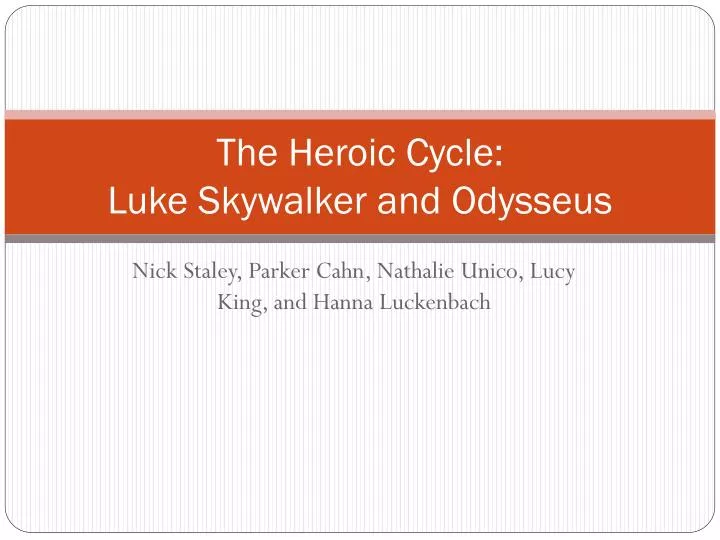 the heroic cycle luke skywalker and odysseus