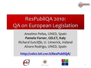 ResPubliQA 2010: QA on European Legislation