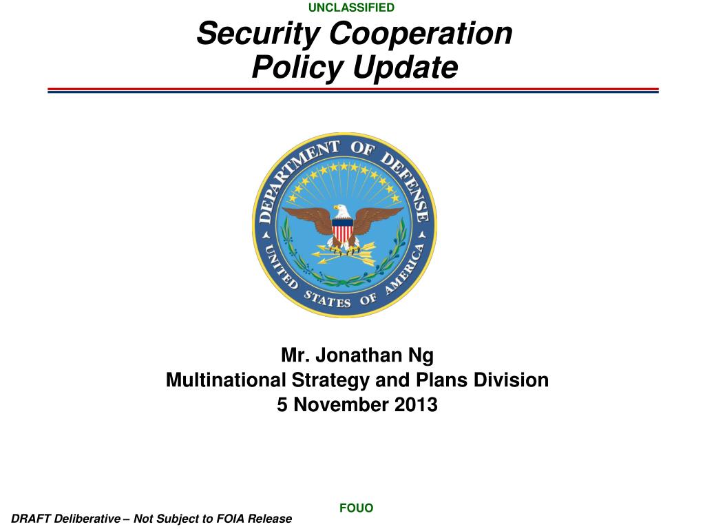 PPT - Security Cooperation Policy Update PowerPoint Presentation, free ...