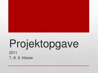 projektopgave