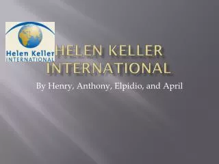 Helen Keller international