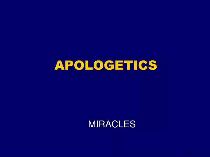 apologetics