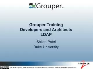 Grouper Training Developers and Architects LDAP