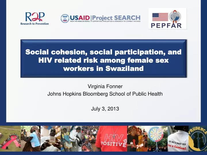 social cohesion social participation and hiv related risk among female sex workers in swaziland