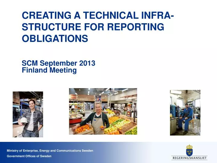 creating a technical infra structure for reporting obligations