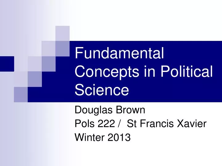 fundamental concepts in political science
