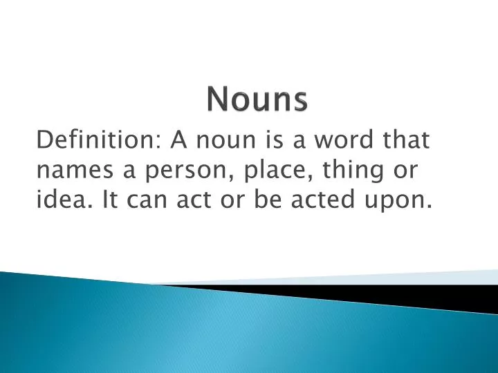 nouns