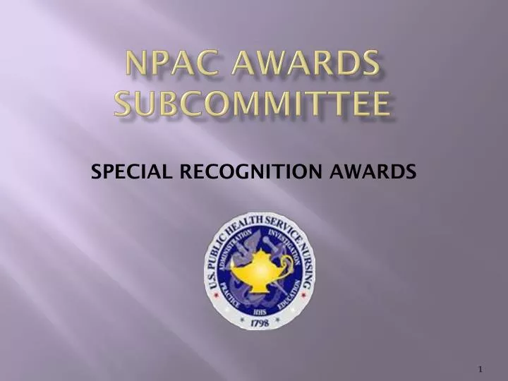 npac awards subcommittee