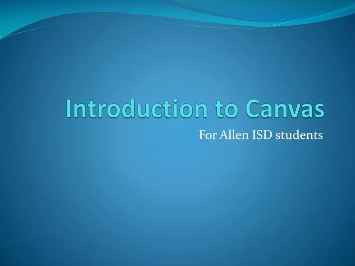 introduction to canvas
