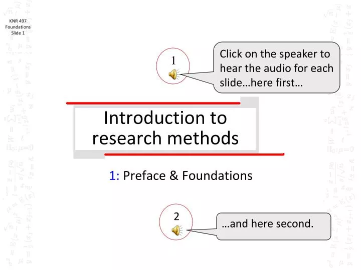 introduction to research methods