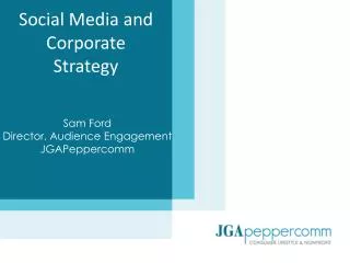 Social Media and Corporate Strategy