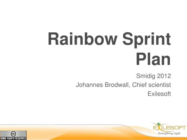 rainbow sprint plan