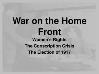 War on the Home Front