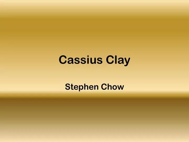 cassius clay
