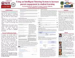Using an Intelligent Tutoring System to increase parent engagement in student learning