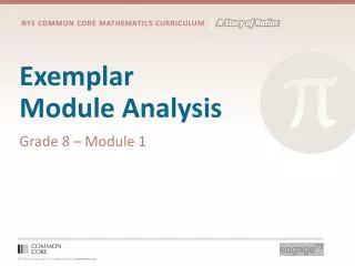 Exemplar Module Analysis