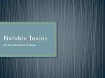 Notable Toxins - slide 1