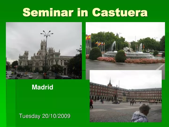 seminar in castuera