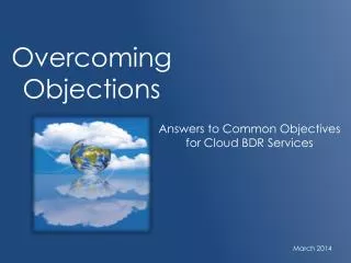Overcoming Objections