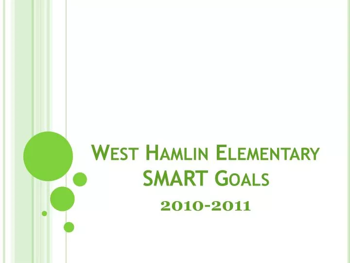 west hamlin elementary smart goals