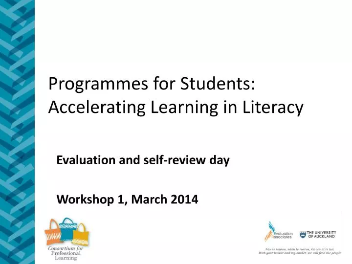 programmes for students accelerating learning in literacy