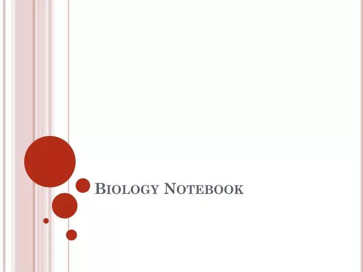 biology notebook