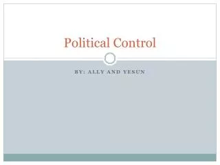 Political Control