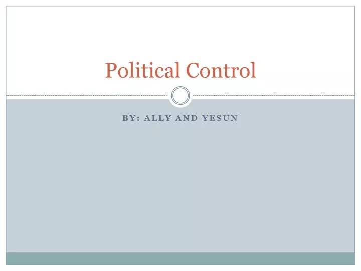 political control