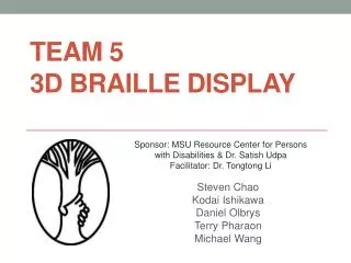 Team 5 3D Braille Display