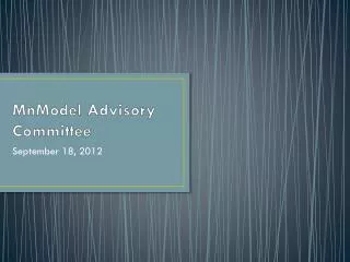 MnModel Advisory Committee