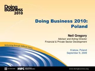 Doing Business 2010: Poland