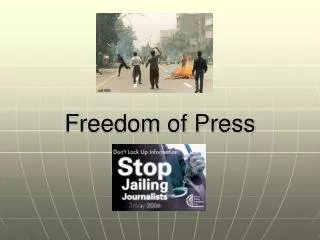 freedom of press