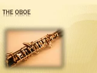 The oboe